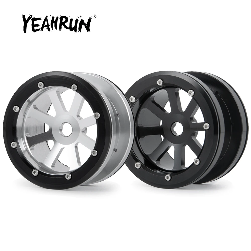 YEAHRUN 4Pcs 2.2 inch Aluminum Alloy Beadlock Wheels Rims for Axial Wraith 90018 TRX-4 1/10 RC Crawler Car Truck Upgrade Parts
YEAHRUN 4Pcs 2.2 inch Aluminum Alloy Beadlock Wheels Rims for Axial Wraith 90018 TRX-4 1/10 RC Crawler Car Truck Upgrade Parts