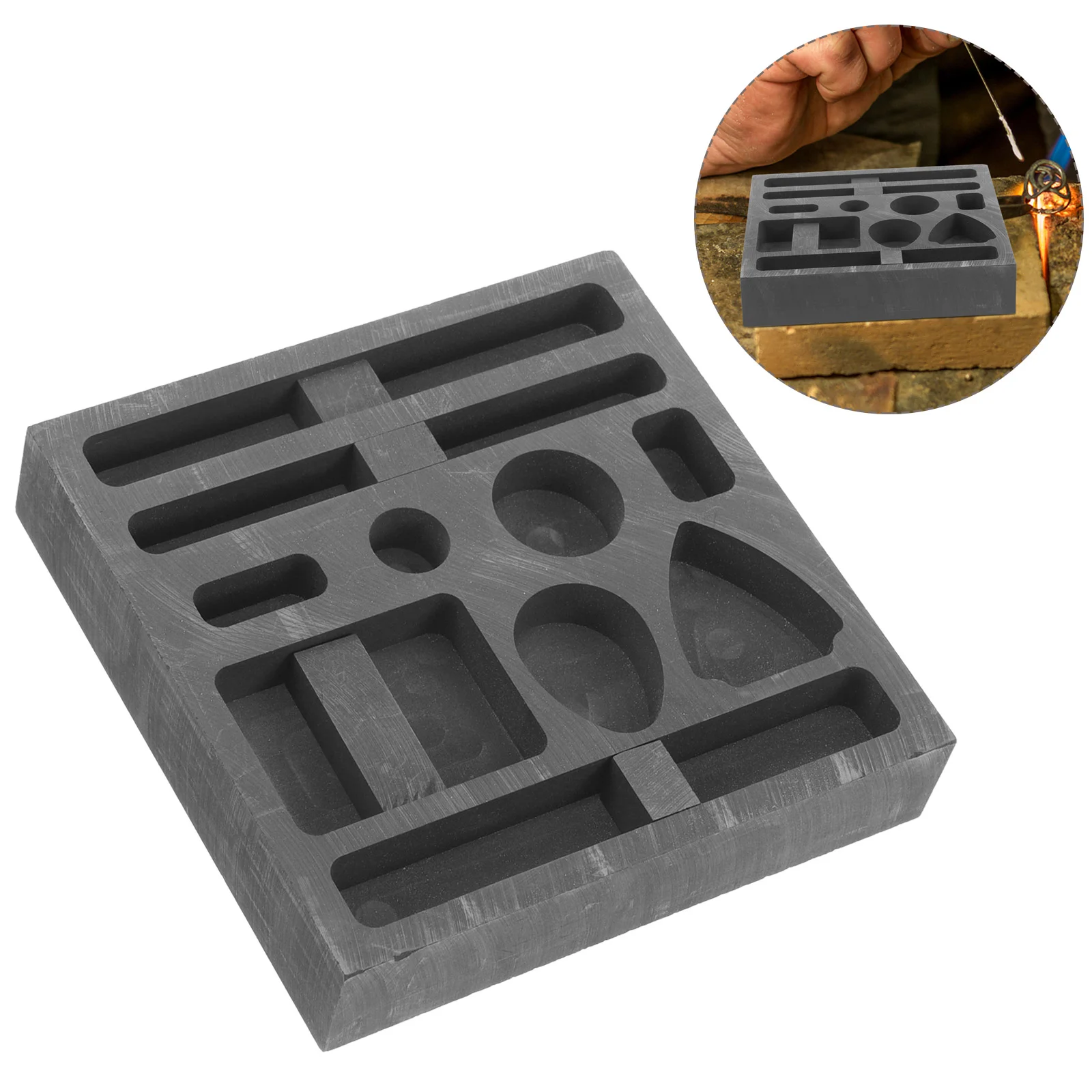 Graphite Oil Tank Mold DIY Jewelry Melting Model Refined Gold Casting Mould for Molds Metal
Graphite Oil Tank Mold DIY Jewelry Melting Model Refined Gold Casting Mould for Molds Metal