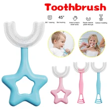 Kids Toothbrush U-Shape Children Toddler Silicone Toothbrush Oral Care Cleaning Tooth Brush Long Handle for Kids of 8-12 Yrs
Kids Toothbrush U-Shape Children Toddler Silicone Toothbrush Oral Care Cleaning Tooth Brush Long Handle for Kids of 8-12 Yrs