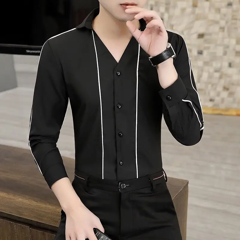High Quality Men’s Spring&Autumn Fashion Korea Version Long Sleeve Handsome Casual Shirts Slim-fit All Match Street Shirt;
High Quality Men’s Spring&Autumn Fashion Korea Version Long Sleeve Handsome Casual Shirts Slim-fit All Match Street Shirt;