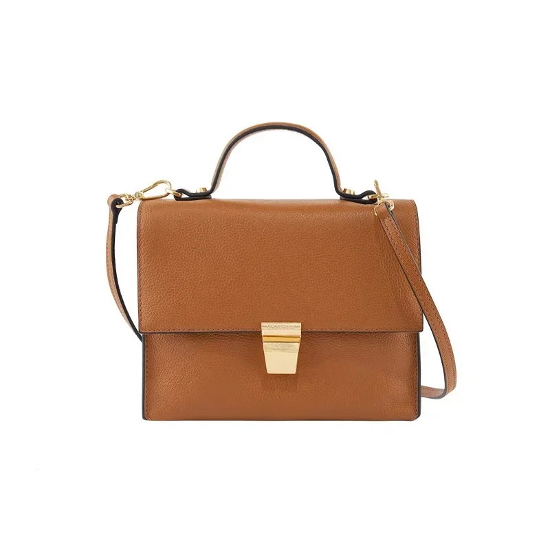 

COCCINELLE Frances Luxury Designer Brand Handbags Women's Doctor Bag Large Capacity Genuine Leather Shoulder Crossbody Bag