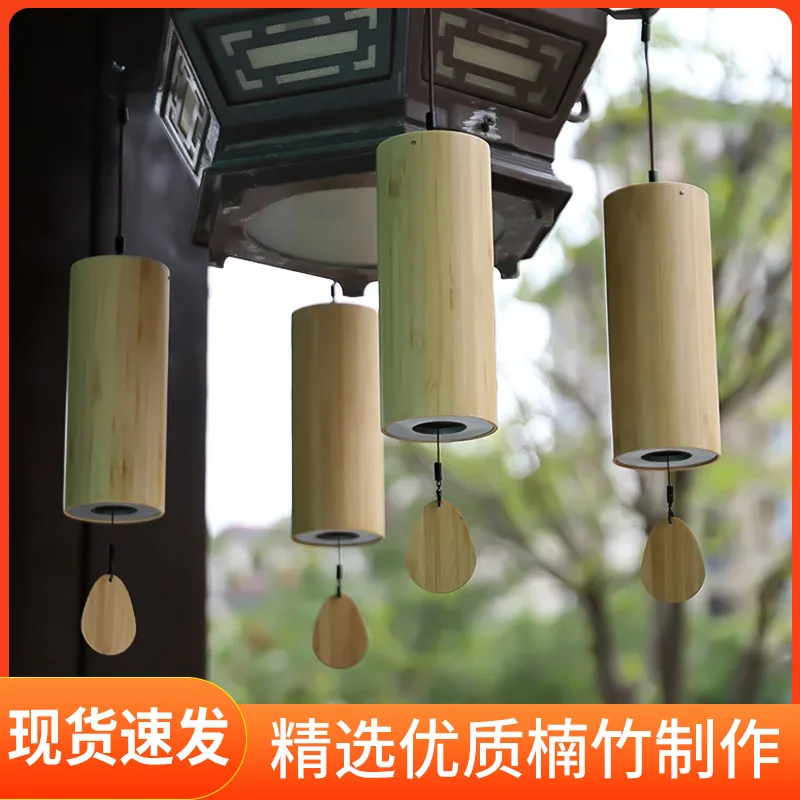 

Japanese Harmony Bamboo Wind Chime Hanging Decoration Japanese Outdoor Healing Meditation Courtyard Bell Premium Camping Balcony