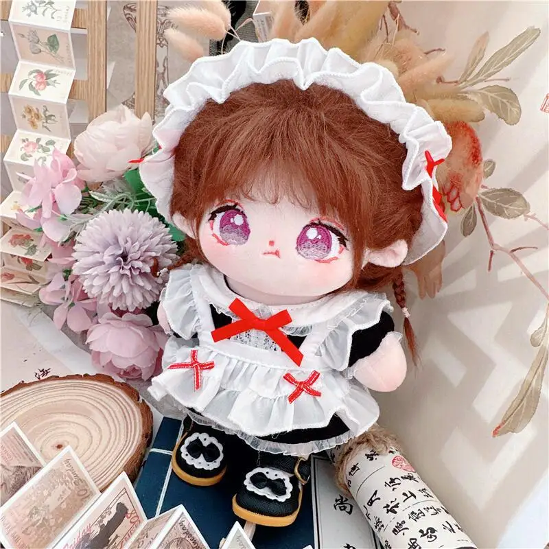 20cm Doll Clothes Mini Kpop Black and White Maid Outfit Apron Dress Suit Kawaii Plush Toys Accessories Gifts Free Shipping Items
20cm Doll Clothes Mini Kpop Black and White Maid Outfit Apron Dress Suit Kawaii Plush Toys Accessories Gifts Free Shipping Items
