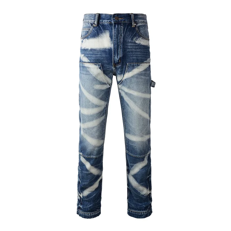 2024 New Arrivals Men's Distressed Blue Splice Baggy Multiple Pockets Gray Cargo Denim Pants Carpenter Streetwear Jeans Pants 
2024 New Arrivals Men's Distressed Blue Splice Baggy Multiple Pockets Gray Cargo Denim Pants Carpenter Streetwear Jeans Pants