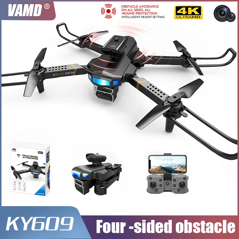New KY609 Drone 4K HD Dual Camera Four Side Obstacle Avoidance Folding Four Axis Aircraft Aerial Photography Helicopter Toy
New KY609 Drone 4K HD Dual Camera Four Side Obstacle Avoidance Folding Four Axis Aircraft Aerial Photography Helicopter Toy