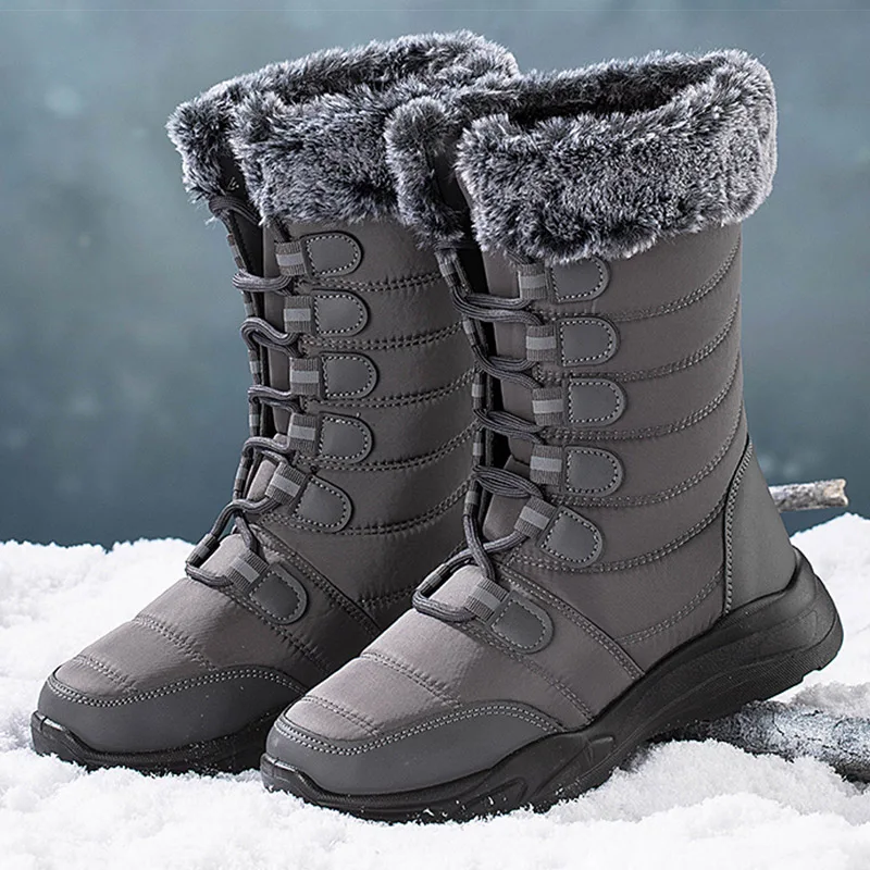 Modx New Winter Boots Super Warm Snow Boots Lace-Up Flat Bottine Femme Winter Shoes Women Luxury Footwear Women Boots
Modx New Winter Boots Super Warm Snow Boots Lace-Up Flat Bottine Femme Winter Shoes Women Luxury Footwear Women Boots