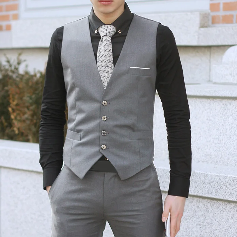 Hot High-quality Men's Formal Business Casual Dress Vest Suit Slim Fit Tuxedo Waistcoat Coat Cotton High-end Social Suit Vest
Hot High-quality Men's Formal Business Casual Dress Vest Suit Slim Fit Tuxedo Waistcoat Coat Cotton High-end Social Suit Vest