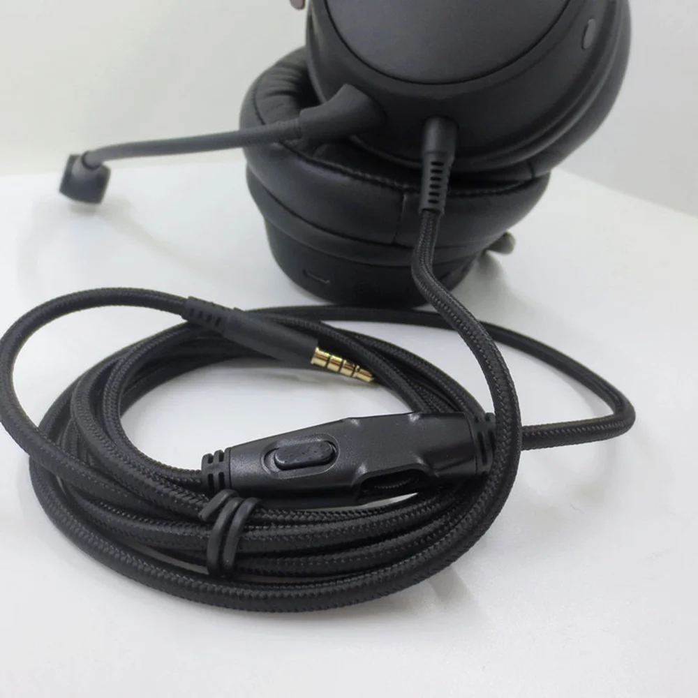 Braided Replacement Cable Extension Cord With Volume Control Mic Mute For Kingston HyperX Cloud Alpha Mix Gaming Headsets Braided Replacement Cable Extension Cord With Volume Control Mic Mute For Kingston HyperX Cloud Alpha Mix Gaming Headsets