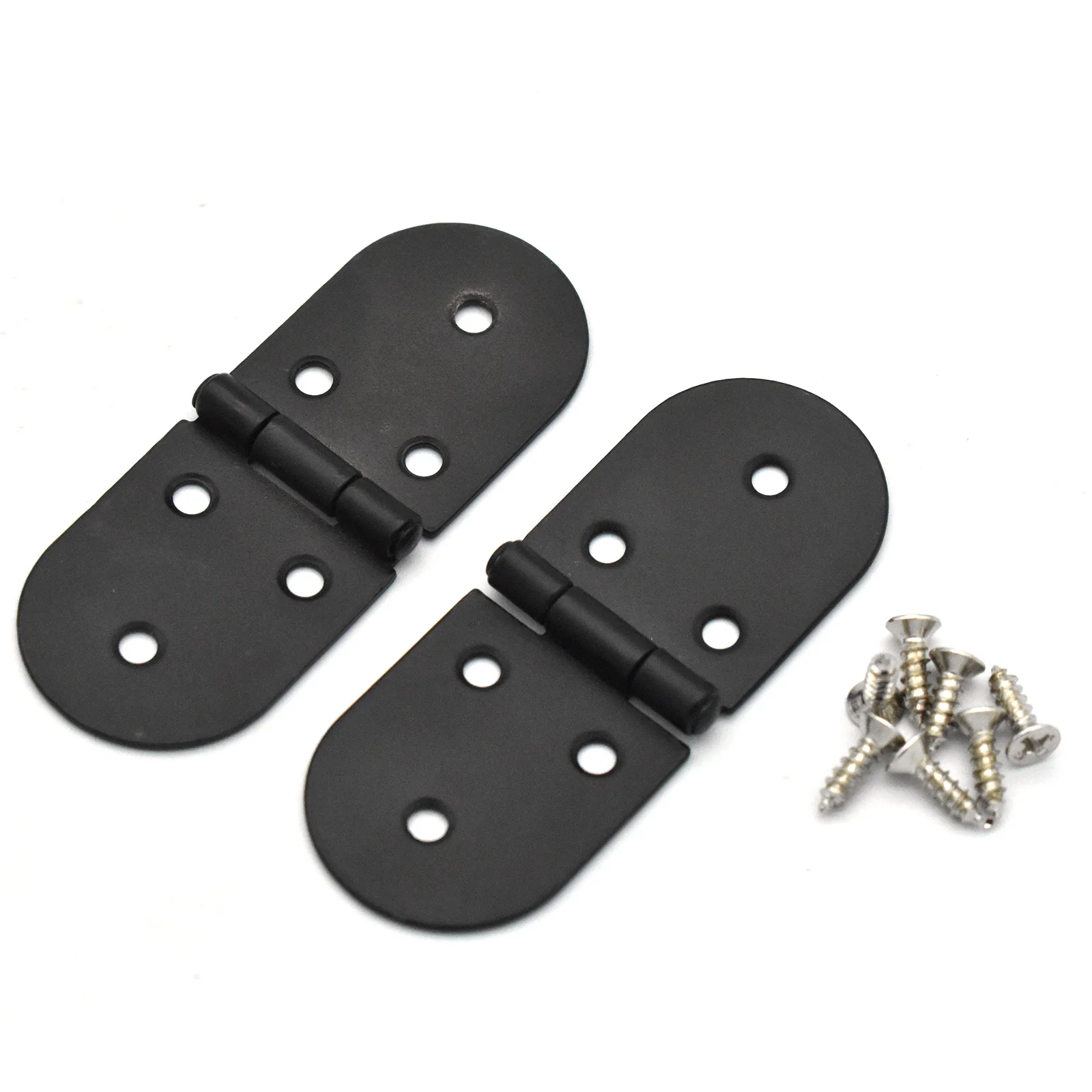 

30mmX80mm Black Fastner Hinge Lock Door Retro Vintage Metal Lock Cabinet Latch Catch for Wooden Door Craft 2PCS