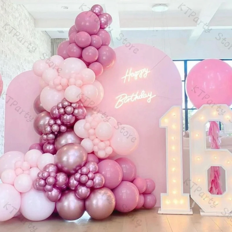 Doubled Matte Hot Pink Balloons Wedding Decoration Chrome Rose Gold Metallic Balon Garland Arch Kit Birthday Baby Shower Decor
Doubled Matte Hot Pink Balloons Wedding Decoration Chrome Rose Gold Metallic Balon Garland Arch Kit Birthday Baby Shower Decor