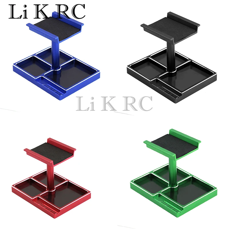 

Metal RC Car Work Stand Repair Workstation Assembly Platform 360 Degree Rotation for TRX4M SCX24 AX24 FCX24 1/18 1/24 RC Car