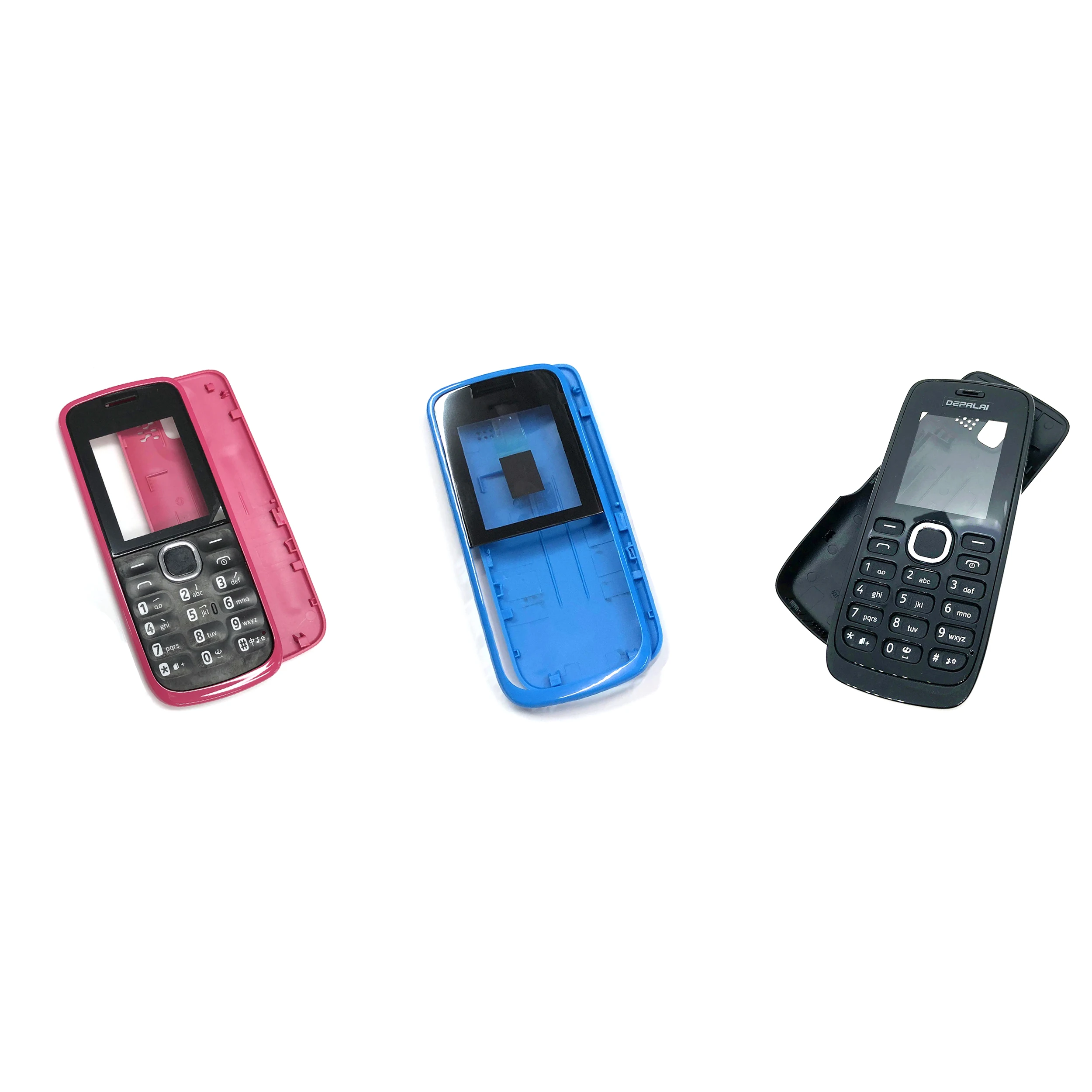 

Phone Housing case For Nokia 1100 RM-827 112 C1 C1-02 C1-02i case Keypad Back Battery Mobile Phone Case Dual card version