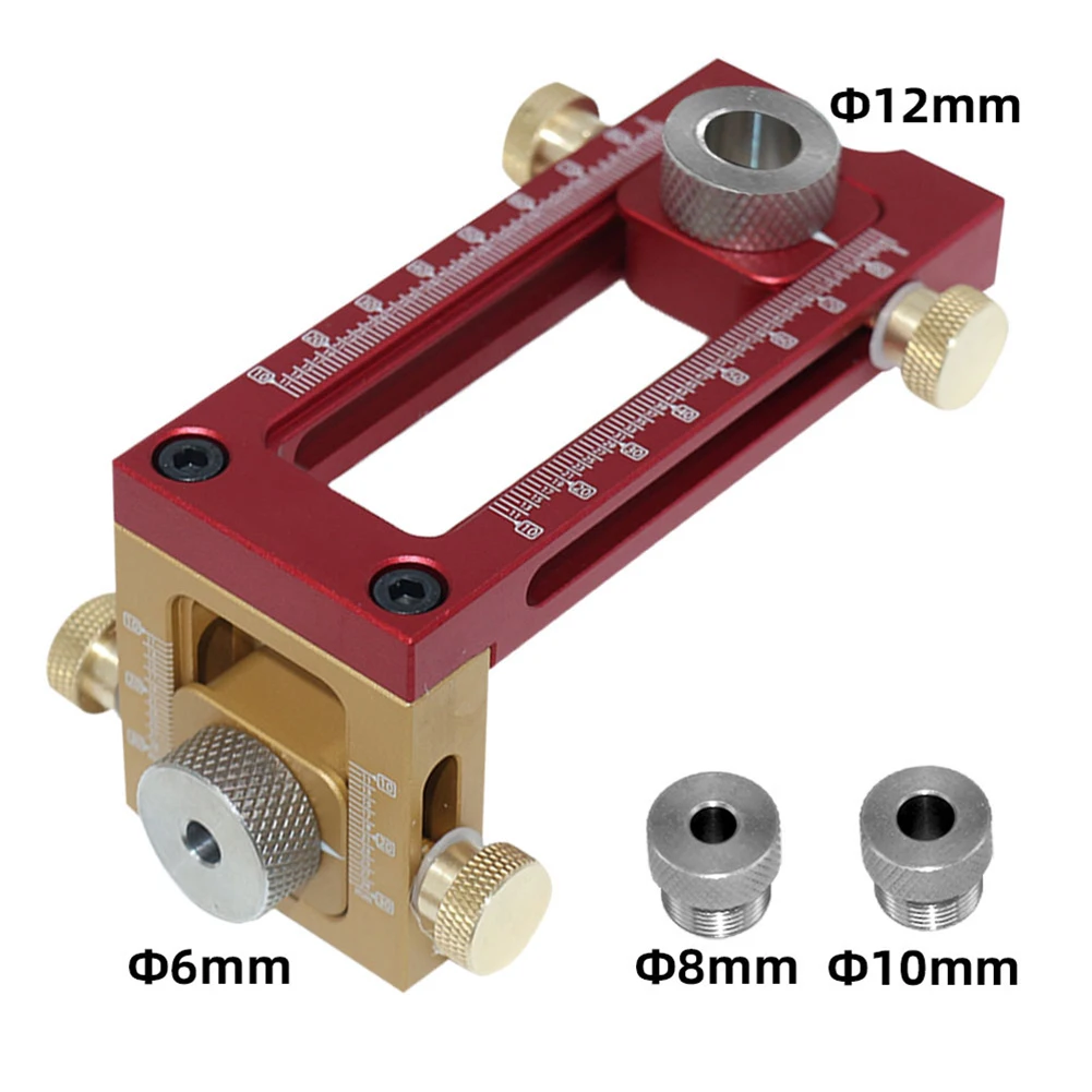 Drill Guide Doweling Jig Anodized Surface Treatment Cross Oblique Flat Head Screw Jig 4 Drill Sleeves Adjustable Height
Drill Guide Doweling Jig Anodized Surface Treatment Cross Oblique Flat Head Screw Jig 4 Drill Sleeves Adjustable Height