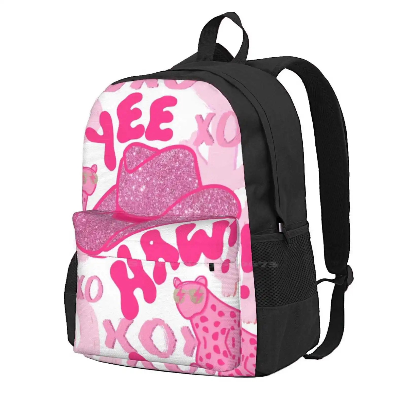 

Yeehaw! New Arrivals Unisex Bags Student Bag Backpack Yeehaw Howdy Preppy Cowgirl Cowgirls College Girl Southern Girl Pink