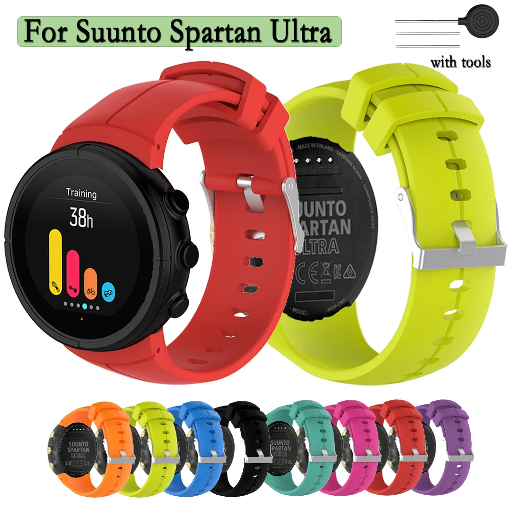 For Suunto Spartan Ultra Watchband High Quality Silicone Strap Sport Bracelet band With Tools Watch Accessories
For Suunto Spartan Ultra Watchband High Quality Silicone Strap Sport Bracelet band With Tools Watch Accessories