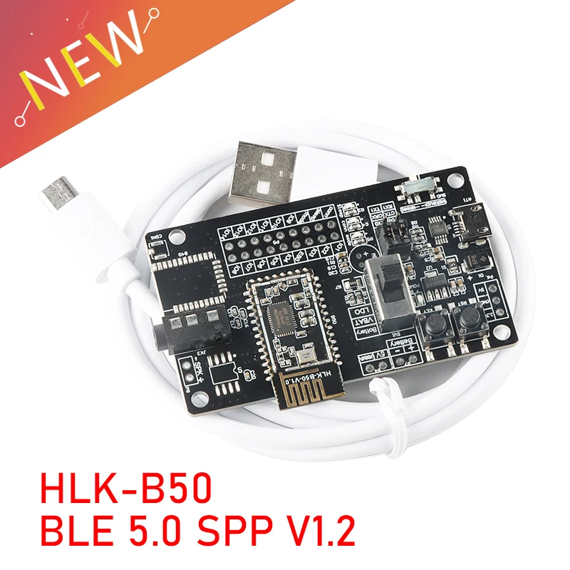 

HLK-B50 Bluetooth-compatible Module Master-slave BLE 5.0 SPP V1.2 WiFi Wireless Serial Port Transmission Dual-mode B50 Kit