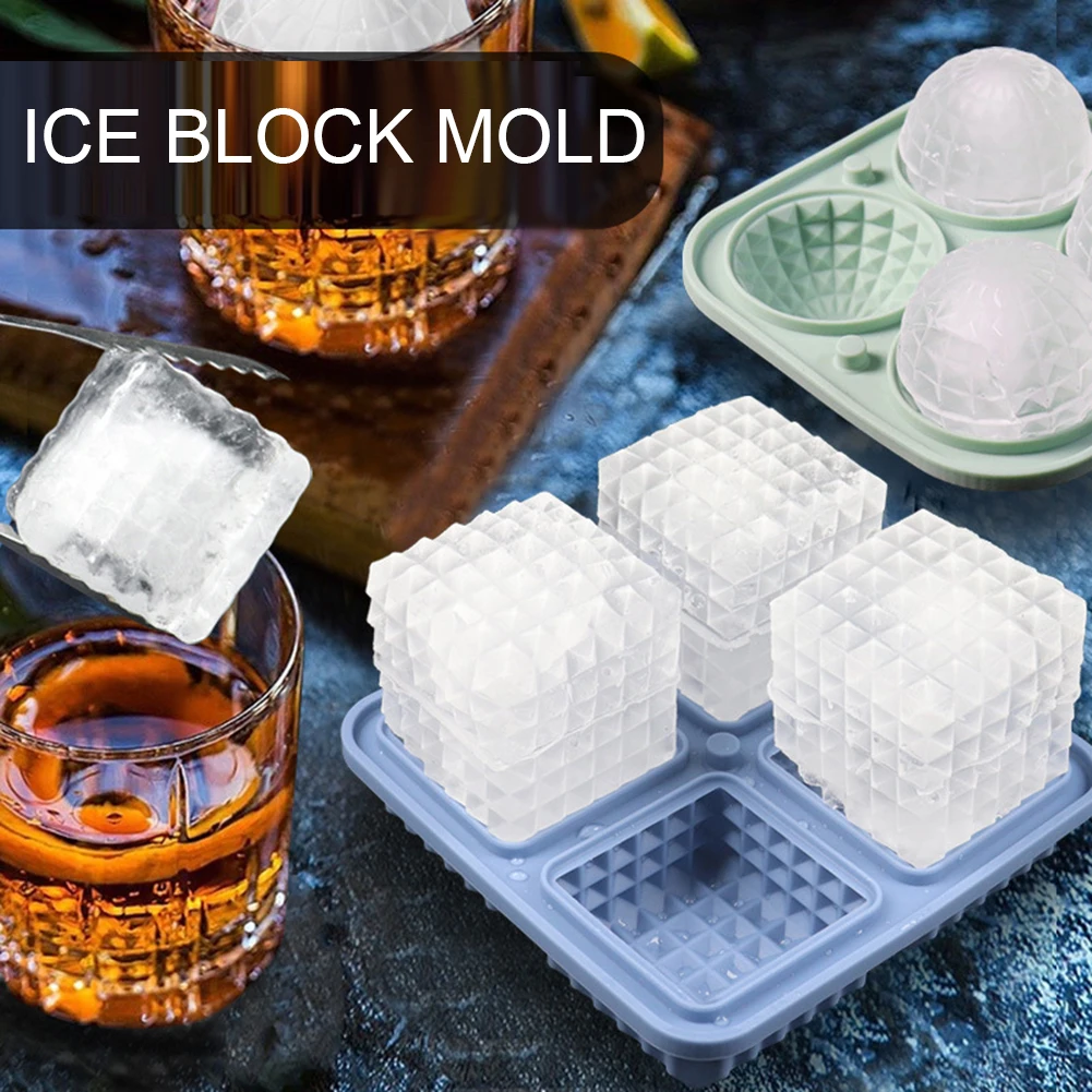 Flexible Silicone Ice Cubes Mold For Whiskey Leak-Proof Sturdy Ice Maker For Home/Bar/Restaurant
Flexible Silicone Ice Cubes Mold For Whiskey Leak-Proof Sturdy Ice Maker For Home/Bar/Restaurant