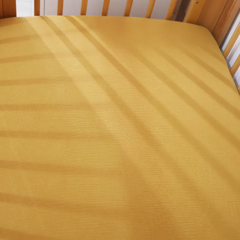 Newborn Baby Fitted Sheets Cotton Soild Baby Crib Bedding Breathable Double-layer Children's Bed Mattress Cover Crib Sheet
Newborn Baby Fitted Sheets Cotton Soild Baby Crib Bedding Breathable Double-layer Children's Bed Mattress Cover Crib Sheet