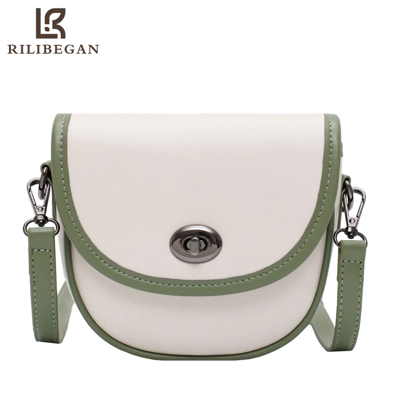 Fashion Saddle Women's Handbag PU Leather Shoulder Bag Women Small Casual Patchwork Messenger Crossbody Handle Bag for Female
Fashion Saddle Women's Handbag PU Leather Shoulder Bag Women Small Casual Patchwork Messenger Crossbody Handle Bag for Female