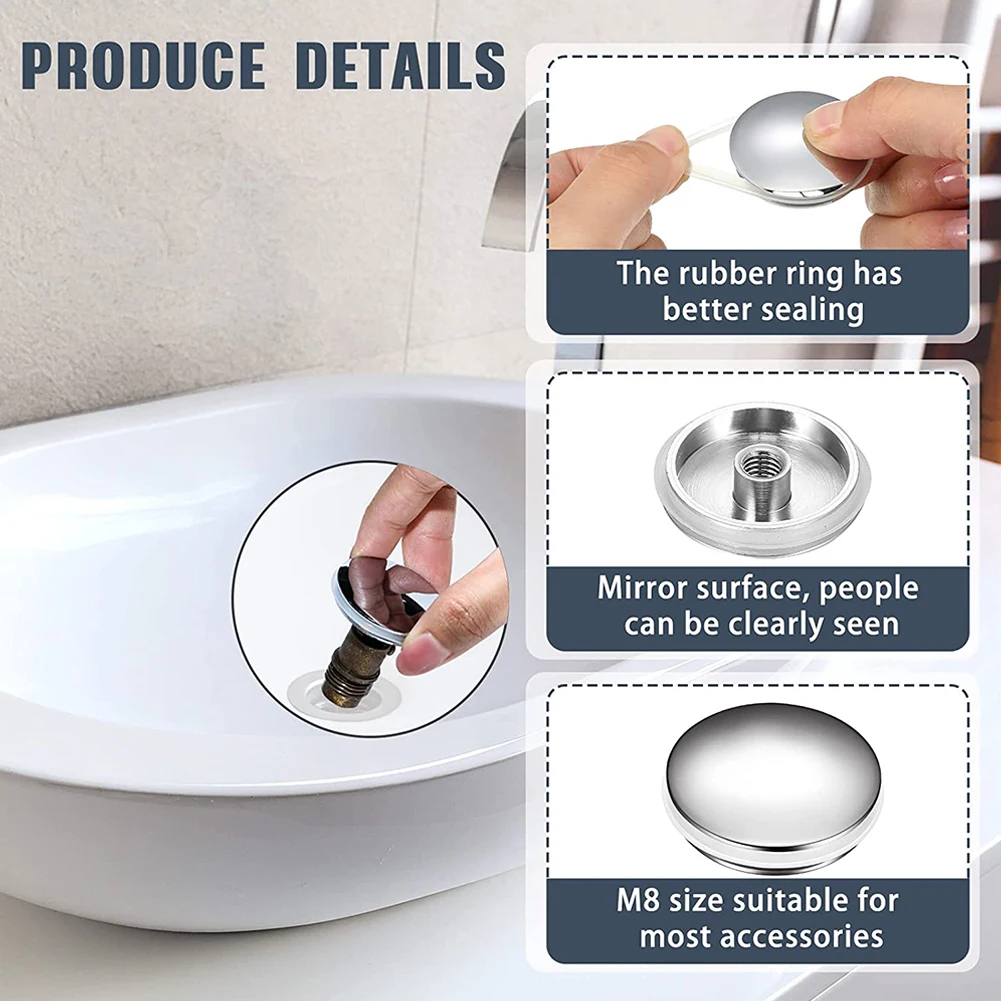 38mm Replacement Sink/Basin Waste Plug Cap Easy Pop-Up Click Clack Chrome Shower Sink Filter Plug Kitchen Bathtub Stopper
38mm Replacement Sink/Basin Waste Plug Cap Easy Pop-Up Click Clack Chrome Shower Sink Filter Plug Kitchen Bathtub Stopper