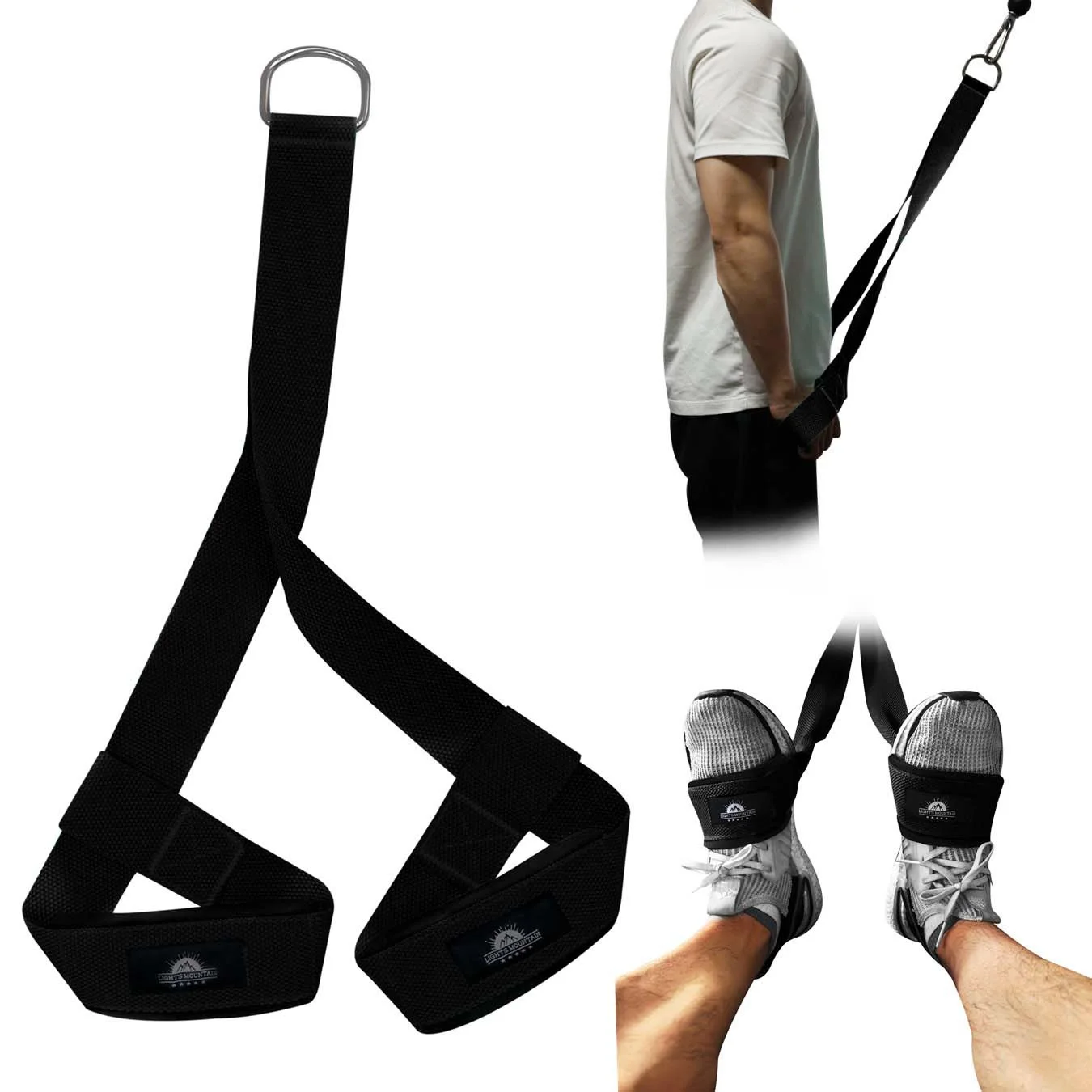 Reverse Squat Strap Tricep Rope for Cable Machine Attachment Pulldowns Hip Flexors AB Crunches Training Home Gym Equipmet
Reverse Squat Strap Tricep Rope for Cable Machine Attachment Pulldowns Hip Flexors AB Crunches Training Home Gym Equipmet