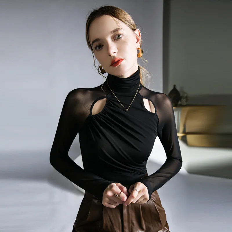 High Quality 2024 Women Tops Splice T-shirt Female Clothing Winter Autumn Sexy Crop Top Clothes Casual Gauze Blouse Y2k Girl
High Quality 2024 Women Tops Splice T-shirt Female Clothing Winter Autumn Sexy Crop Top Clothes Casual Gauze Blouse Y2k Girl