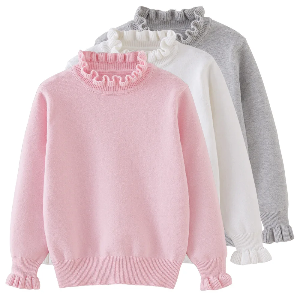 

new winter autumn spring Children sweater girl clothes kids baby Knitted coat wholesales 3-11y students top 90-160 80%cotton