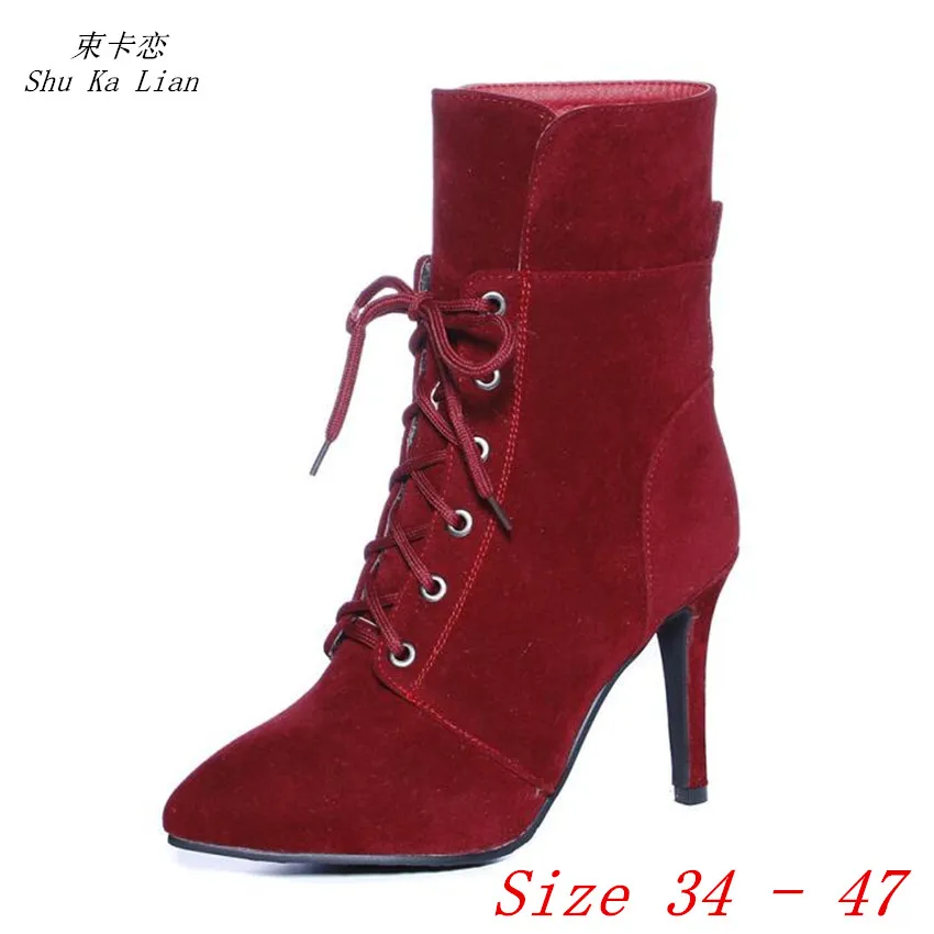 Spring Autumn High Heels Women Ankle Boots High Heel Shoes Woman Short Boots Plus Size 34 - 47
Spring Autumn High Heels Women Ankle Boots High Heel Shoes Woman Short Boots Plus Size 34 - 47