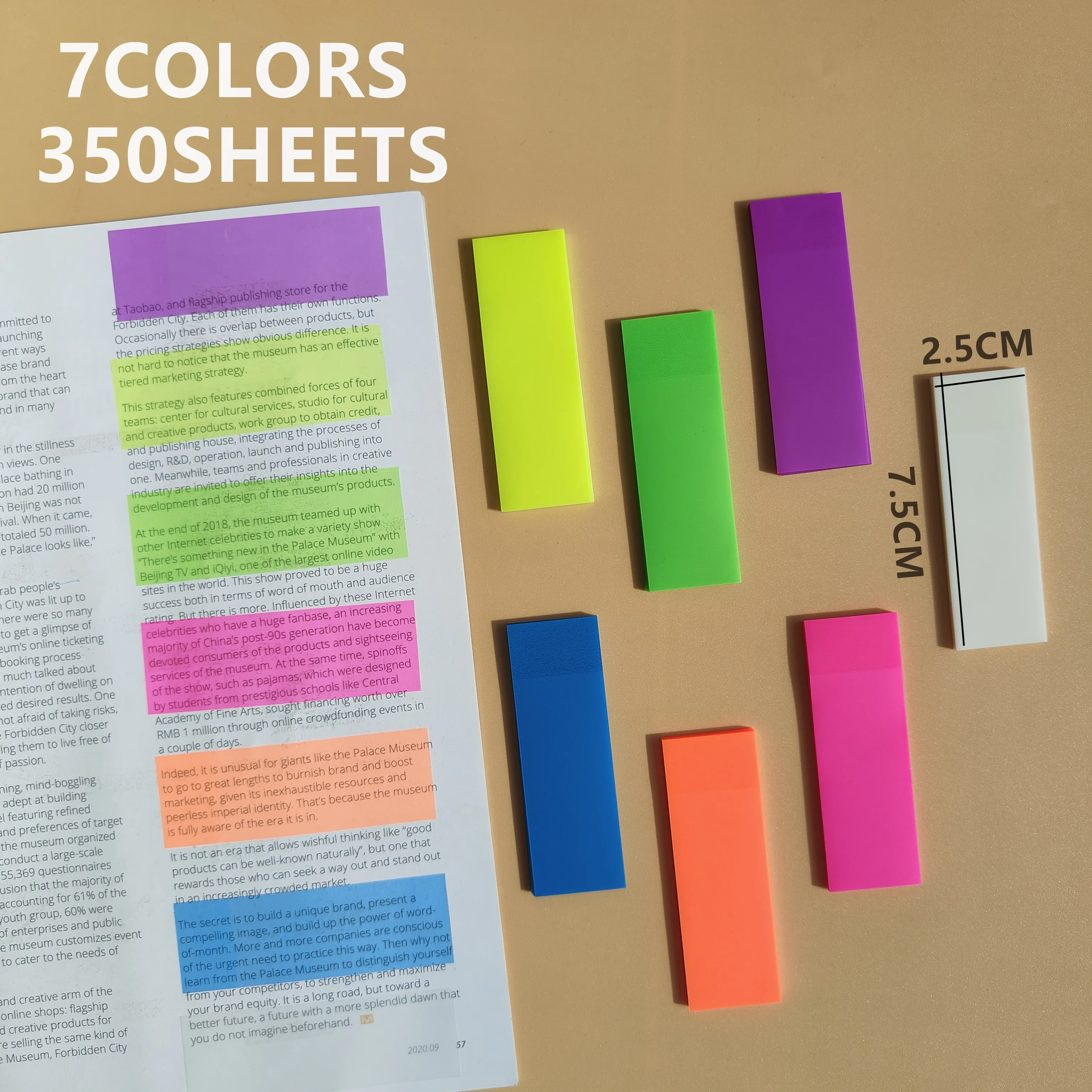7 Colors 350 Sheets Transparent Sticky Notes Tab Self-Adhesive Kawaii Clear Bookmarkers Annotation Books Page Marker Stationery 
7 Colors 350 Sheets Transparent Sticky Notes Tab Self-Adhesive Kawaii Clear Bookmarkers Annotation Books Page Marker Stationery