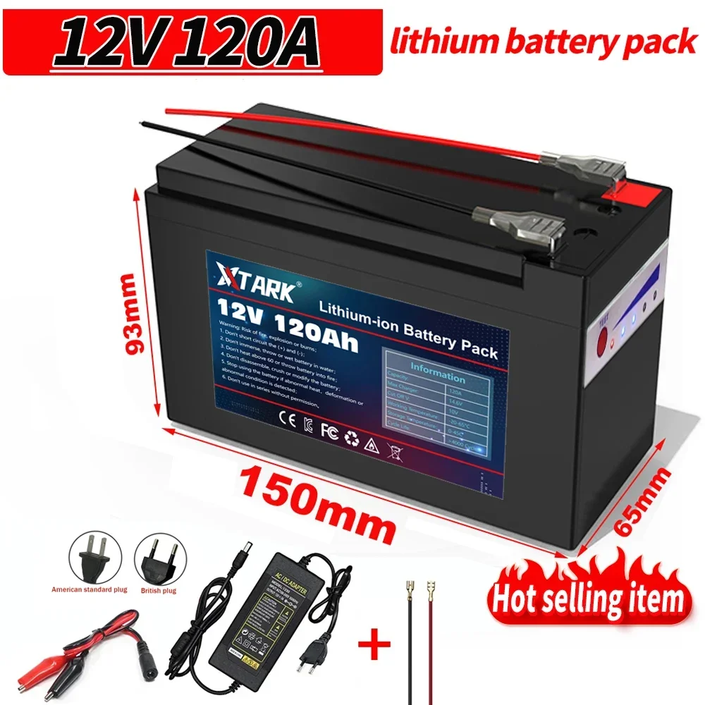 2023 Upgraded backup power supplies Battery 12V 120Ah Portable Rechargeable Battery Built-in Power display Port Charging
2023 Upgraded backup power supplies Battery 12V 120Ah Portable Rechargeable Battery Built-in Power display Port Charging