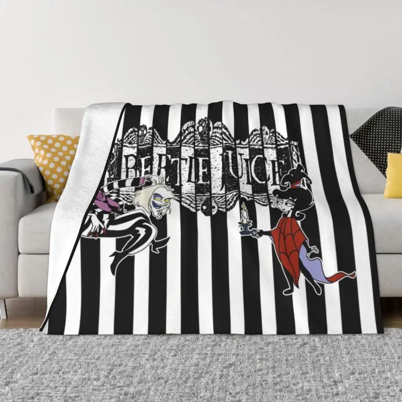 Beetlejuice And Lydia Movie Ultra-Soft Fleece Throw Blanket Warm Flannel Cartoon Tim Burton Horror Film Blanket Couch Bedspreads
Beetlejuice And Lydia Movie Ultra-Soft Fleece Throw Blanket Warm Flannel Cartoon Tim Burton Horror Film Blanket Couch Bedspreads