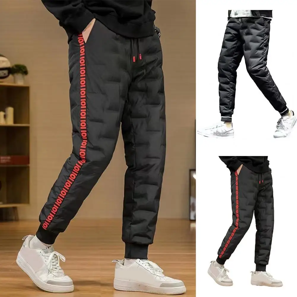 Fashion Autumn Winter Men Down Pants Elastic Waist Drawstring Solid Color Thickened Warm Pants Windproof Snow Warm Cotton Pants
Fashion Autumn Winter Men Down Pants Elastic Waist Drawstring Solid Color Thickened Warm Pants Windproof Snow Warm Cotton Pants