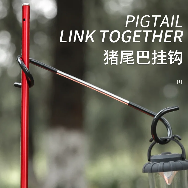 Outdoor Camping Light Hook S-shaped Spiral Metal Two-way Hanger Non-slip Travel Hiking Tent Lamp Rack Bilateral Steam Light Hook
Outdoor Camping Light Hook S-shaped Spiral Metal Two-way Hanger Non-slip Travel Hiking Tent Lamp Rack Bilateral Steam Light Hook
