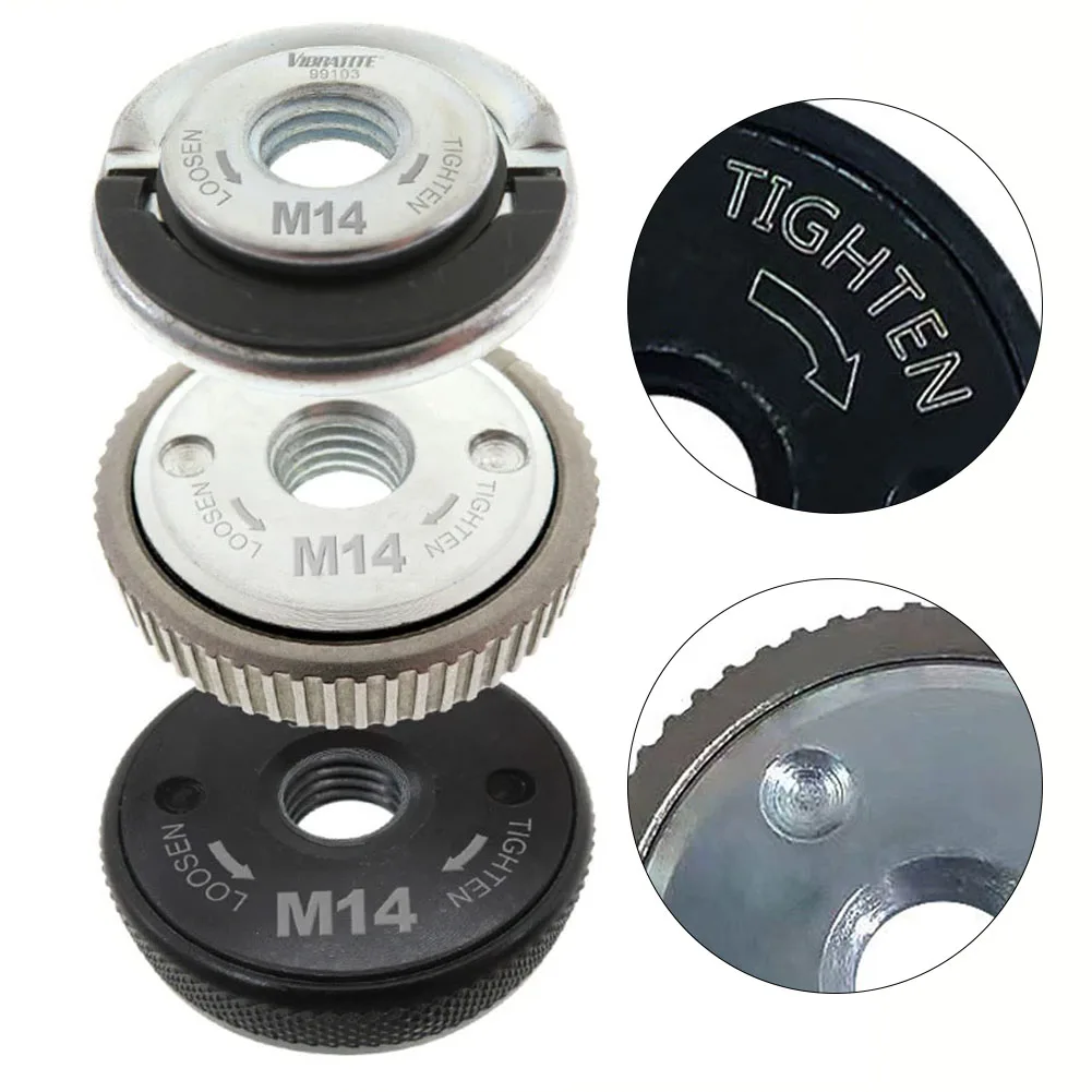 3pcs M14 Thread Angle Grinder Self-locking Pressing Plate Angle Grinder Quick Release Flange Nut Clamping Power Chuck Tools Part
3pcs M14 Thread Angle Grinder Self-locking Pressing Plate Angle Grinder Quick Release Flange Nut Clamping Power Chuck Tools Part