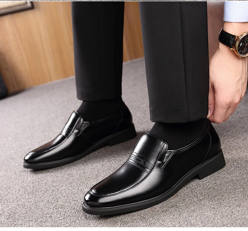 STRONGSHEN Italian Men Leather Shoes Warm Height Increase 6CM Loafers Dress Moccasins Breathable Slip on Driving Shoes Size 48 STRONGSHEN Italian Men Leather Shoes Warm Height Increase 6CM Loafers Dress Moccasins Breathable Slip on Driving Shoes Size 48