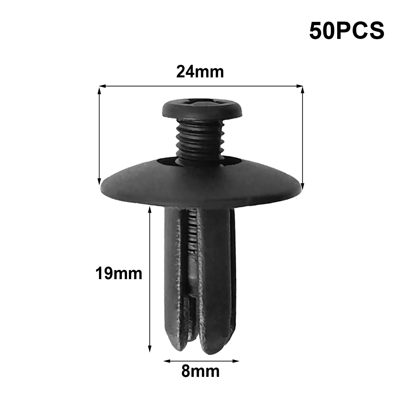 Car Rivets Fender Nylon Clips Black Replacement Kit 50pcs Part 8mm Hole Universal Push Type Retainer High Quality
Car Rivets Fender Nylon Clips Black Replacement Kit 50pcs Part 8mm Hole Universal Push Type Retainer High Quality