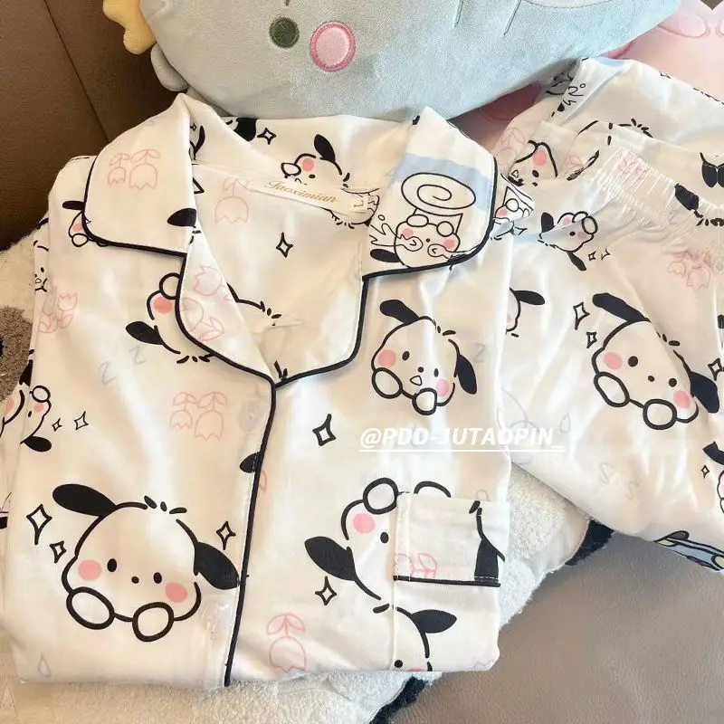 Милые пижамы Sanrio Cinnamoroll понравико Лото Домашняя одежда костюм брюки с длинным рукавом Ins Рождественский подарок для девочки
Милые пижамы Sanrio Cinnamoroll понравико Лото Домашняя одежда костюм брюки с длинным рукавом Ins Рождественский подарок для девочки