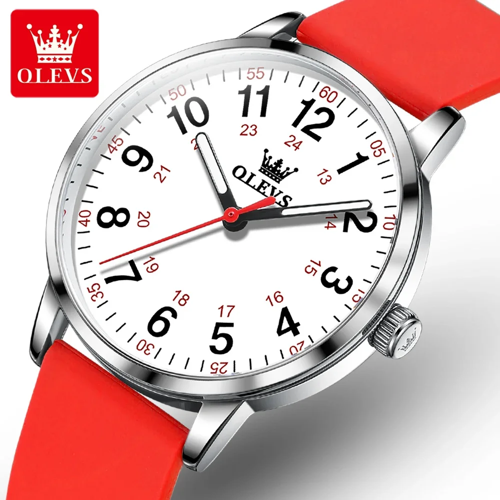 OLEVS 9953 Waterproof Fashion Watches For Women, Super-thin Quartz Silicone Strap Women Wristwatch Luminous
OLEVS 9953 Waterproof Fashion Watches For Women, Super-thin Quartz Silicone Strap Women Wristwatch Luminous