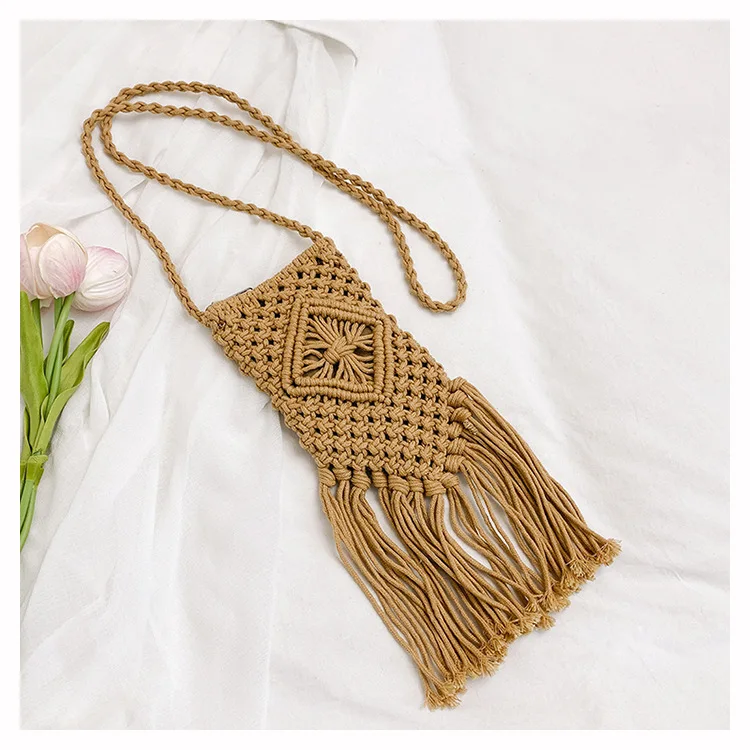 Handwoven Cotton Crossbody Bag - Hollow Straw Design 22 S8ff08dfdddaf43d5aa50418b246edb3fh