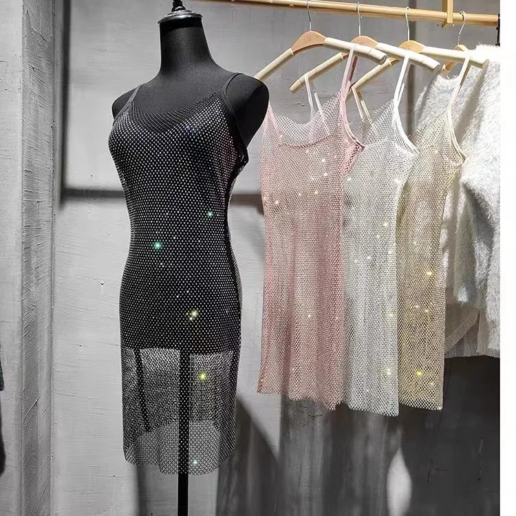 Bling Mesh Rhinestone Pencil Spaghetti Dress for Women Net Sheer Mid Slim Bodycon Evening Party Cocktail Party Sexy Vestidos
Bling Mesh Rhinestone Pencil Spaghetti Dress for Women Net Sheer Mid Slim Bodycon Evening Party Cocktail Party Sexy Vestidos
