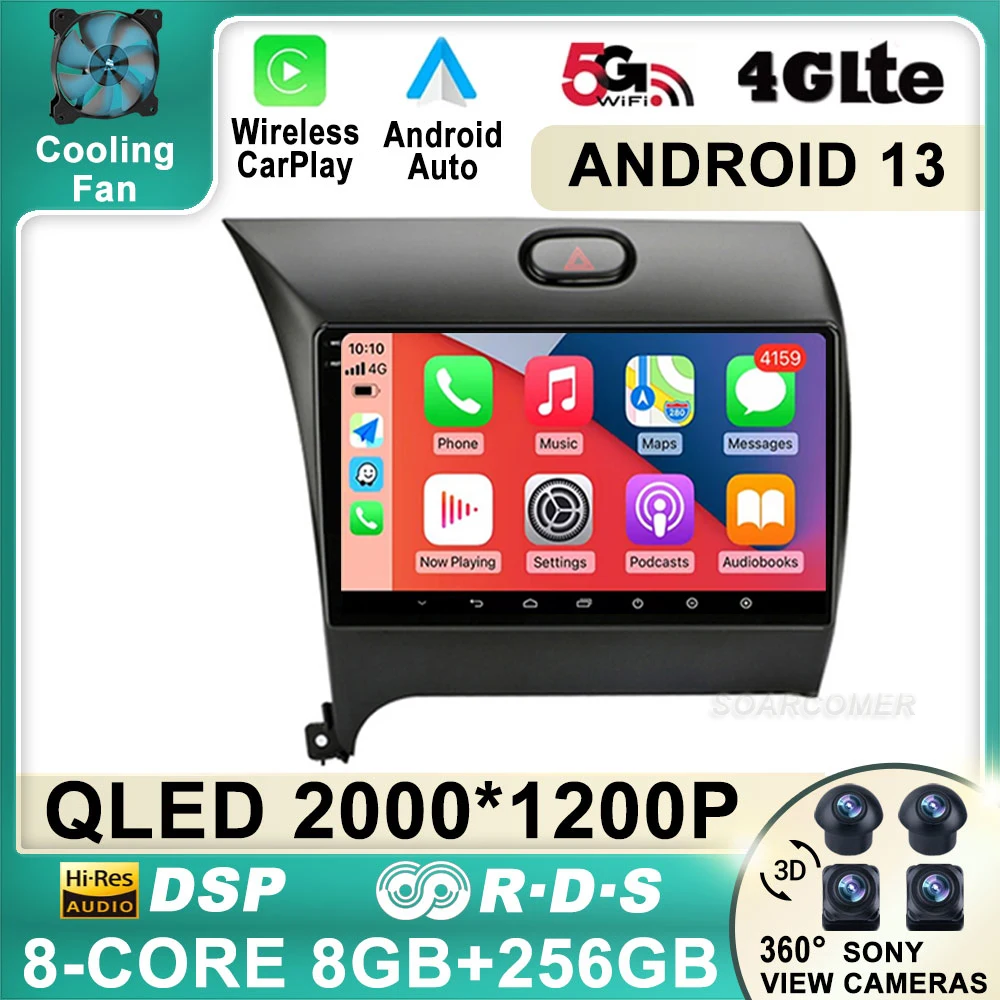 Android 13 For Kia Cerato 3 K3 Forte 2013 2014 2015 2016 2017 2018 Car Radio Video Player QLED 4G WIFI GPS Navigation Head Unit
Android 13 For Kia Cerato 3 K3 Forte 2013 2014 2015 2016 2017 2018 Car Radio Video Player QLED 4G WIFI GPS Navigation Head Unit