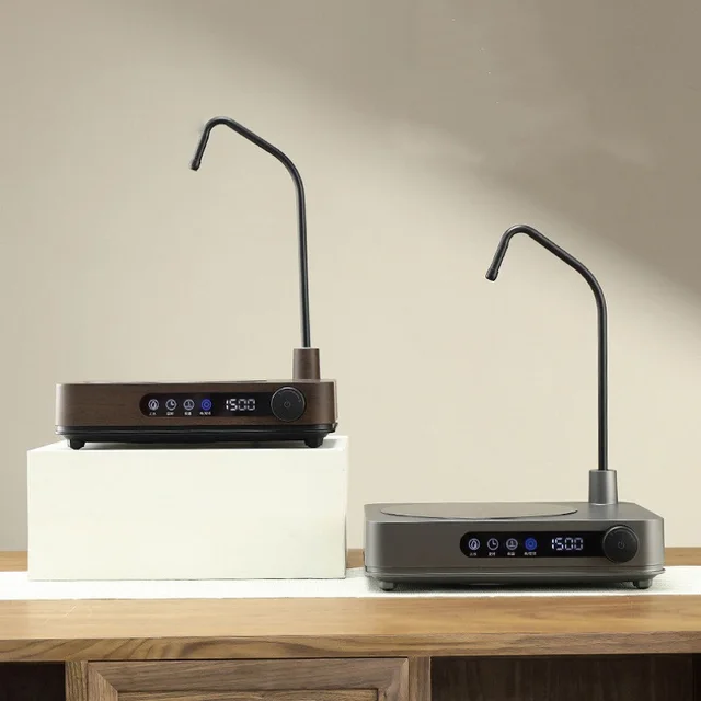 Cuisinière à thé électrique en céramique intelligente, alimentation en eau automatique, cuisinière à induction, verre de pompage d'eau, réchaud à thé Kung Fu, machine exécutive, 1500W 2