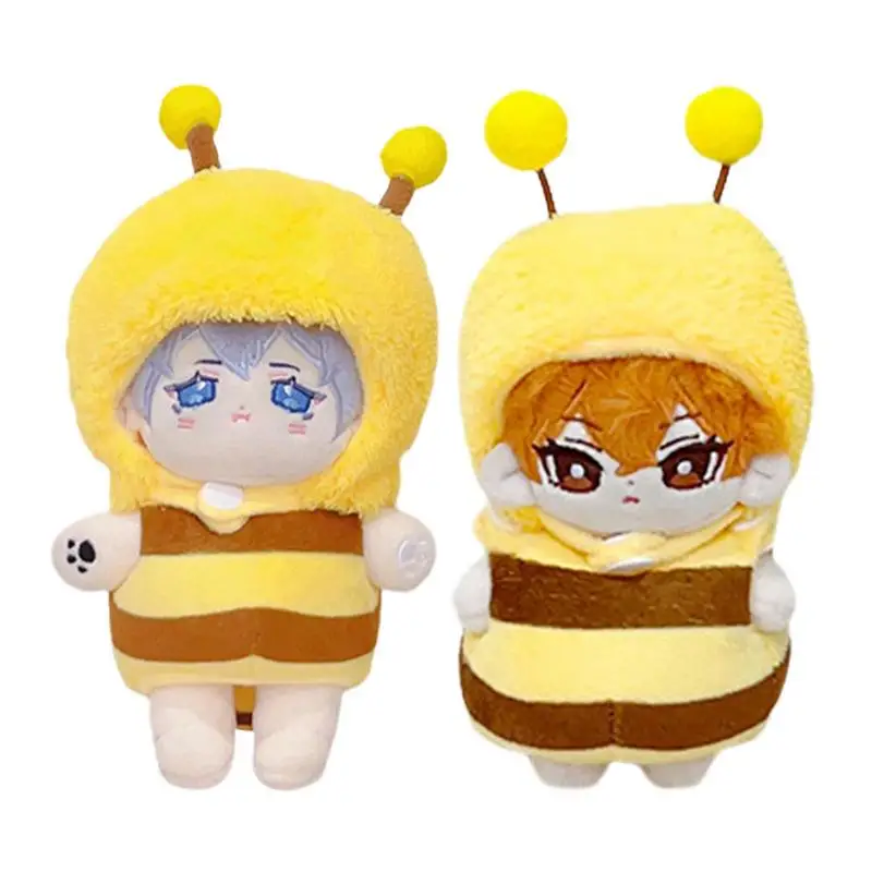 

Honey Bee Plushie Cute Flower Face Cotton Doll Clothes Lovely Hornet Bee Stuffed Soft Dolls Gift For Girl Plush Doll Toy Clothes