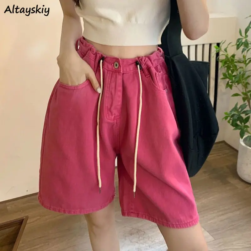 Rosy Shorts Women Denim Loose Casual Wide Leg High Waist Harajuku Solid All-match Korean Style Vintage Summer Fashion Trousers
Rosy Shorts Women Denim Loose Casual Wide Leg High Waist Harajuku Solid All-match Korean Style Vintage Summer Fashion Trousers