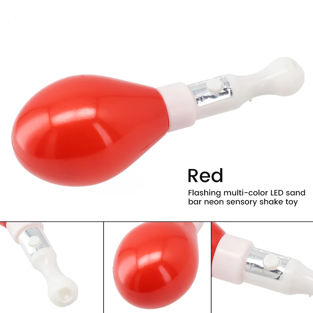Multi Color LED Maracas Flashing Light Lamp Sensory Glowing Sand Hammer ToysPlasticMulti-colorLEDMaracasAccessories
Multi Color LED Maracas Flashing Light Lamp Sensory Glowing Sand Hammer ToysPlasticMulti-colorLEDMaracasAccessories