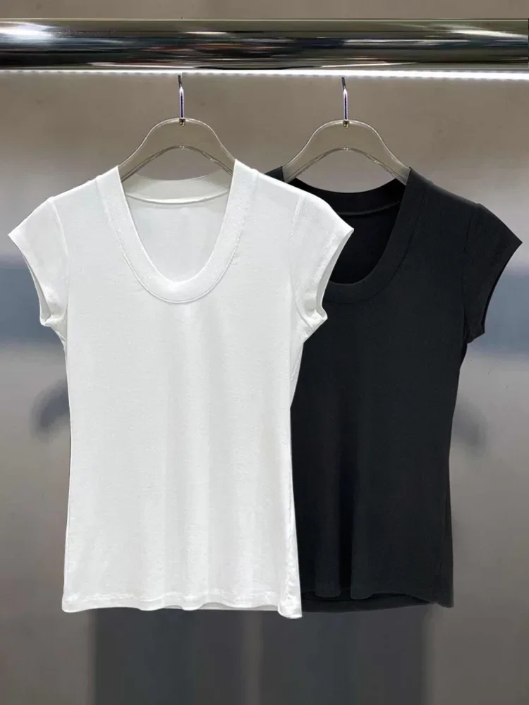 Summee New Women T-Shirt Solid Low-neck Casual All-Match Cotton Short-Sleeved Tee Tops
Summee New Women T-Shirt Solid Low-neck Casual All-Match Cotton Short-Sleeved Tee Tops