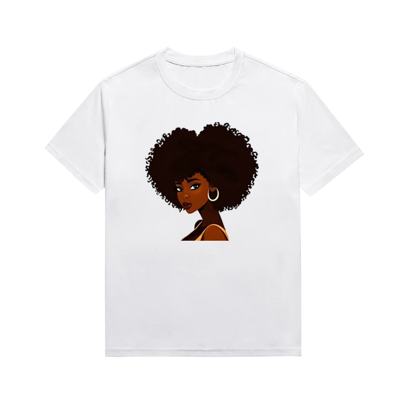 New Afro Chocolate Colour Girl Graphic T-Shirt Melanin Girls Printing Tee Short Sleeve Summer Custom Top
New Afro Chocolate Colour Girl Graphic T-Shirt Melanin Girls Printing Tee Short Sleeve Summer Custom Top
