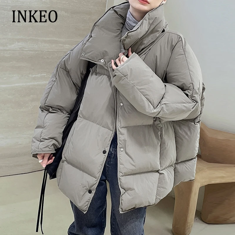 Winter stand collar Down jacket oversize Medium and long puffer jacket Warm 2023 Female parkas Grey Elegant clothes INEKO 2O384
Winter stand collar Down jacket oversize Medium and long puffer jacket Warm 2023 Female parkas Grey Elegant clothes INEKO 2O384