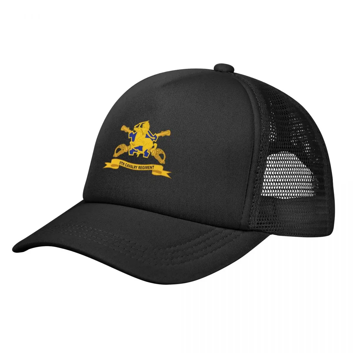 

Army- 9th Cavalry Regiment w Br - Ribbon Baseball Cap Big Size Hat Fashion Beach hiking hat Hood Men's Baseball Women's