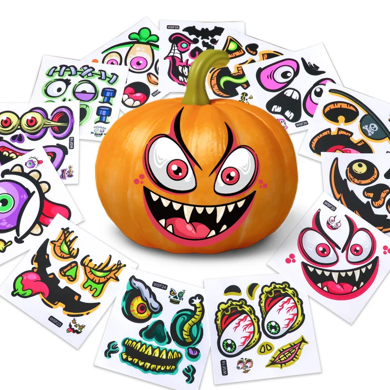 Halloween DIY Stickers Party Mall Window Decorations Pumpkin Lantern Ghost Face Stickers Waterproof Funny Self Adhesive Kawaii
Halloween DIY Stickers Party Mall Window Decorations Pumpkin Lantern Ghost Face Stickers Waterproof Funny Self Adhesive Kawaii